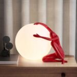 NOVELLA 14 NOVELTY TABLE LAMP RED