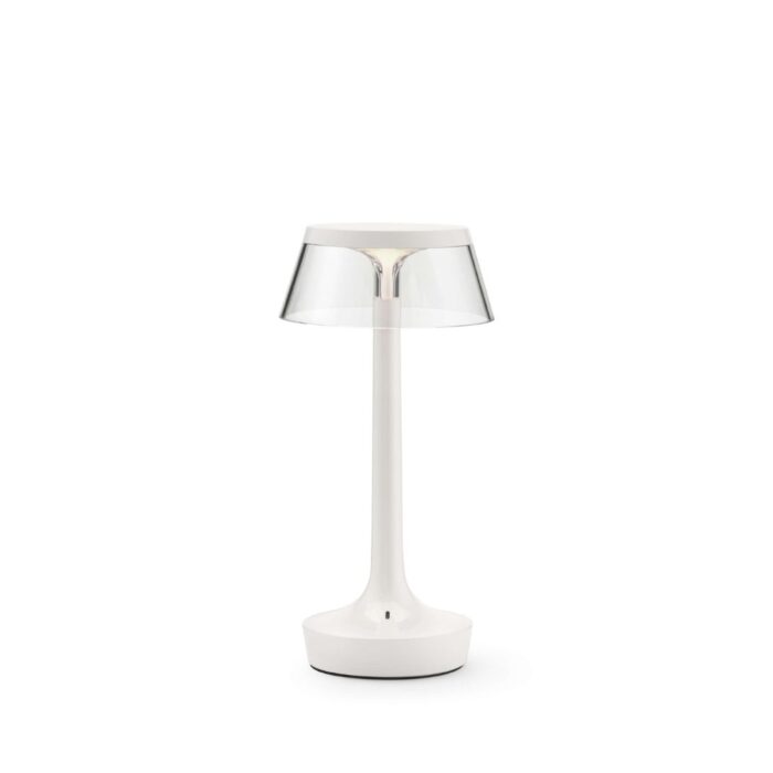 BON JOUR UNPLUGGED TABLE LAMP WHITE