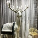 FAWN SCULPTURE FLOOR LAMP WHITE