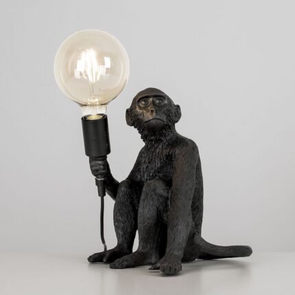 GEORGE MONKEY TABLE LAMP IN BLACK