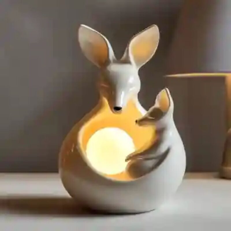 WARM WHITE LED BALL LIGHT IN THE KANGAROO'S BELLY