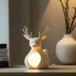 WARM CERAMIC WHITE BALL LED LIGHT CARTOON REINDEER
