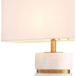 NEWALL TABLE LAMP ALABASTER WITH SHADE