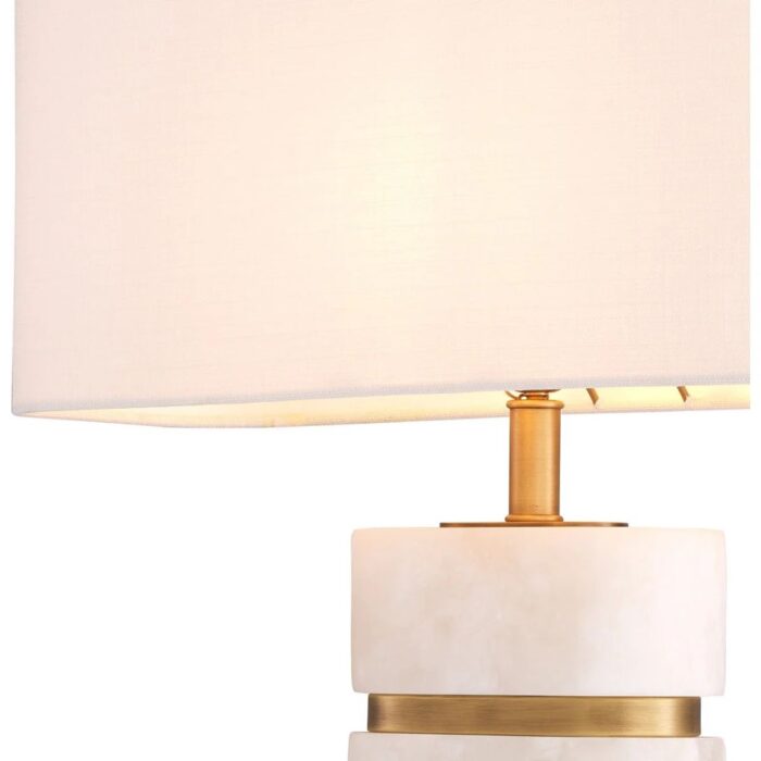 NEWALL TABLE LAMP ALABASTER WITH SHADE