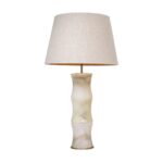 BONNY TABLE LAMP AND SHADE ALABASTER