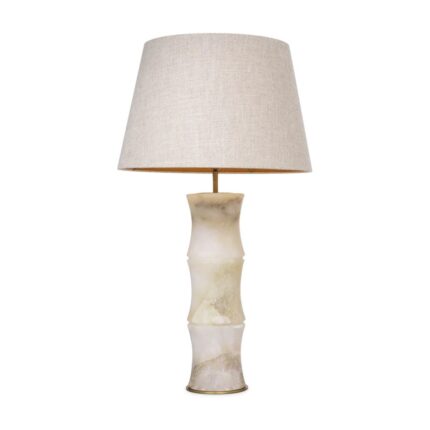 BONNY TABLE LAMP AND SHADE ALABASTER