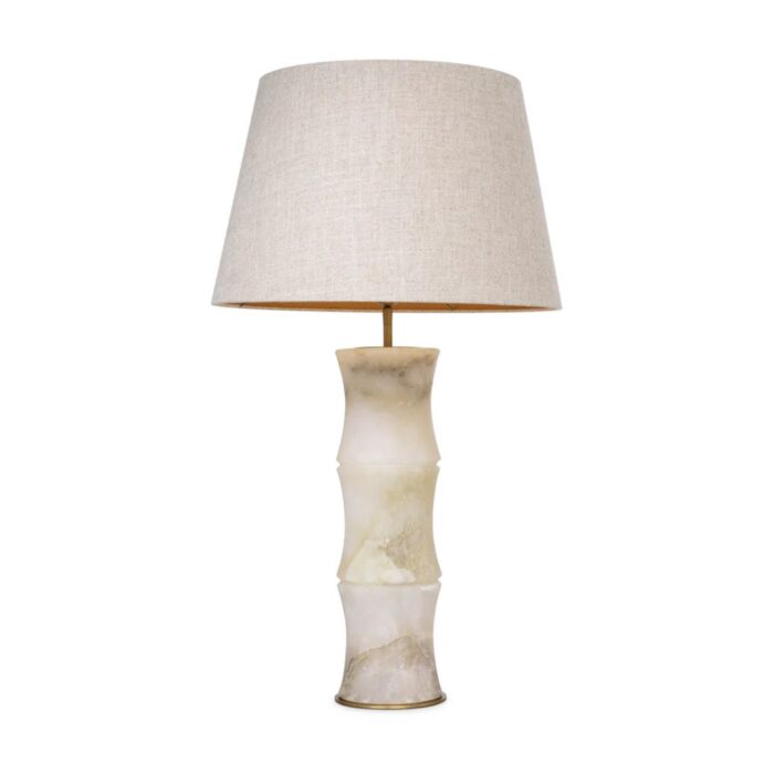 BONNY TABLE LAMP AND SHADE ALABASTER