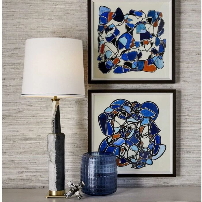 BLACK LABEL STATUESQUE TABLE LAMP PANDA MARBLE