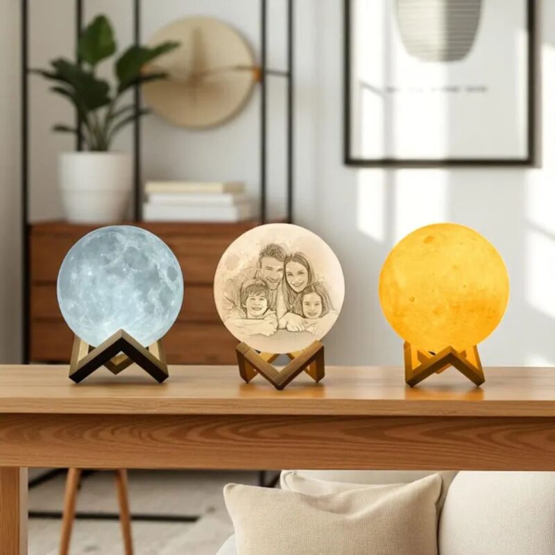 REALISTIC 3D PRINTED MOON LAMP