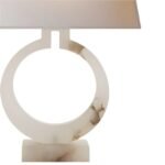 RING FORM TABLE LAMP ALABASTER