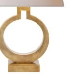 RING FORM TABLE LAMP BRASS