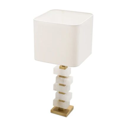 AMBER TABLE LAMP BRASS