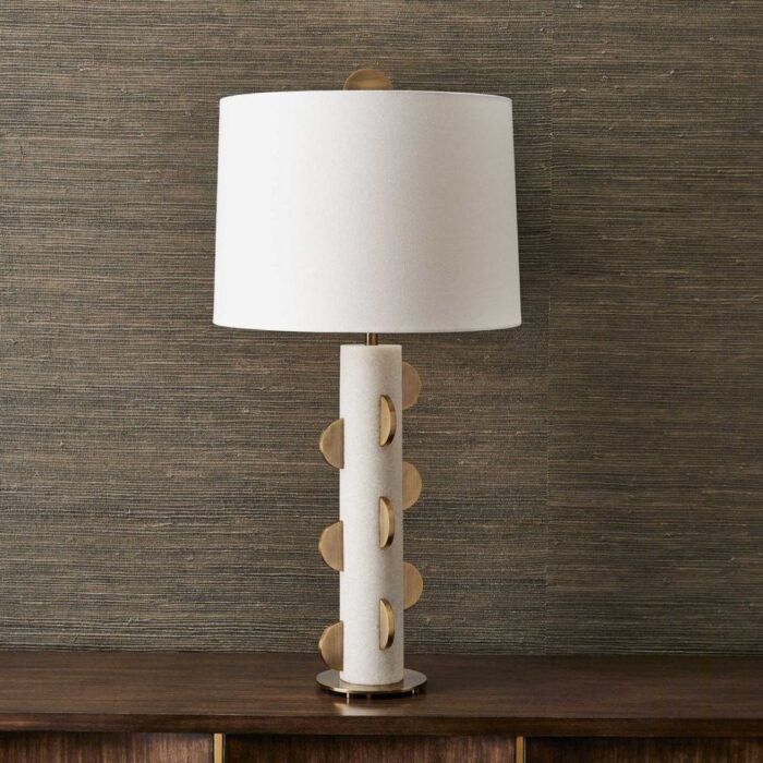 BLACK LABEL HALF MOON MARBLE TABLE LAMP