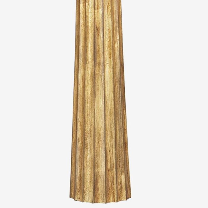 FLUTED SPIRE TABLE LAMP GILDED IRON