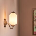 THE ELOISE SCALLOP MILK GLASS SCONCE WALL LIGHT WHITE