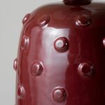 BUTTON LAMP LARGE CRANBERRY