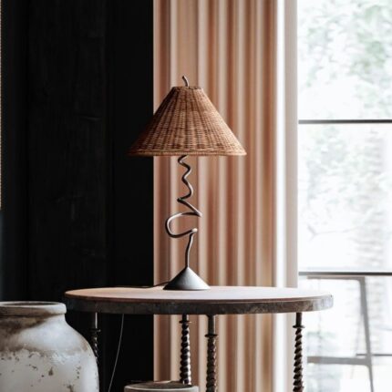 ALARIC 1 LIGHT TABLE LAMP FORGED IRON