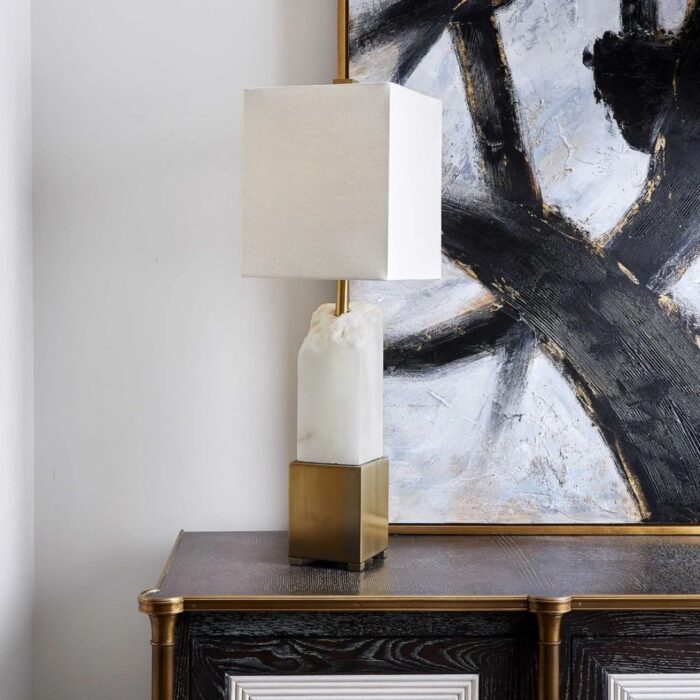 BLACK LABEL EBENA ACCENT MARBLE LAMP