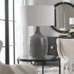 FELIPE TABLE LAMP DISTRESSED GREY
