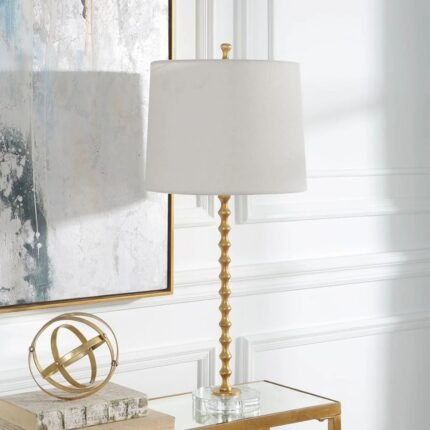 HOURGLASS SET OF 2 TABLE LAMP BRASS