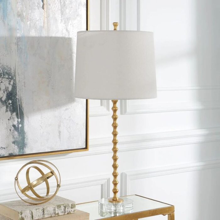 HOURGLASS SET OF 2 TABLE LAMP BRASS