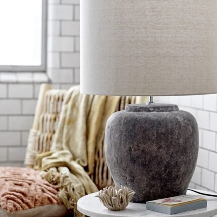 ISABELLE TABLE LAMP NATURAL STONEWARE