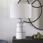UTTERMOST BRETON NAUTICAL STRIPE TABLE LAMP OUTLET