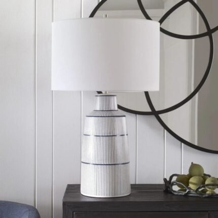UTTERMOST BRETON NAUTICAL STRIPE TABLE LAMP OUTLET