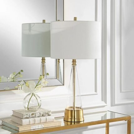 PRISM TABLE LAMP BRASS
