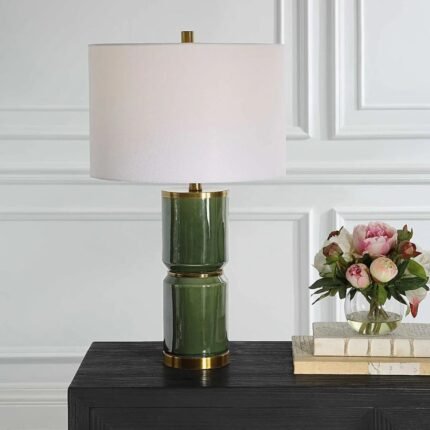 LILIAN TABLE LAMP MOSS GREEN