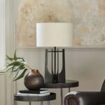 GLENTHORPE TABLE LAMP HAMMERED IRON