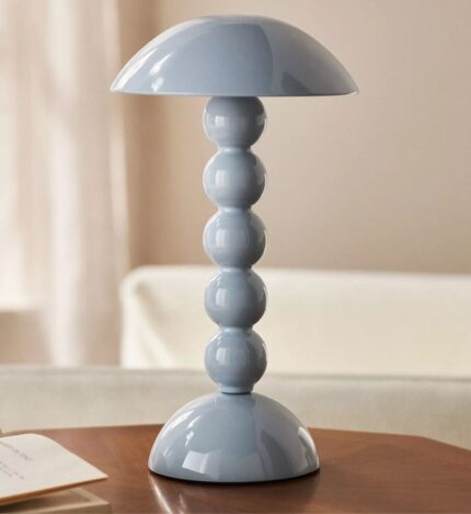 BOBBIN LED CORDLESS RECHARGEABLE TABLE LAMP DENIM LIGHT