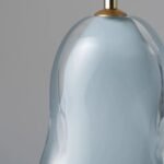 PERFUME BOTTLE TABLE LAMP PEARL BLUE