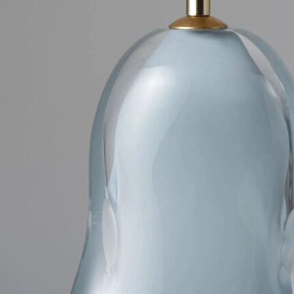 PERFUME BOTTLE TABLE LAMP PEARL BLUE