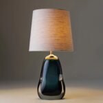 PERFUME BOTTLE TABLE LAMP AZURE