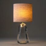 PERFUME BOTTLE TABLE LAMP CLEAR