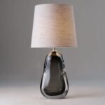 PERFUME BOTTLE TABLE LAMP CHARCOAL