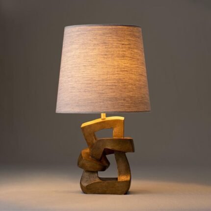 KNOT TABLE LAMP FRENCH BRASS