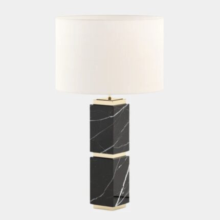MATTEO NERO MARQUINA POLISHED MARBLE TABLE LAMP