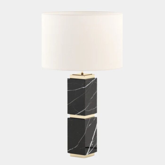MATTEO NERO MARQUINA POLISHED MARBLE TABLE LAMP