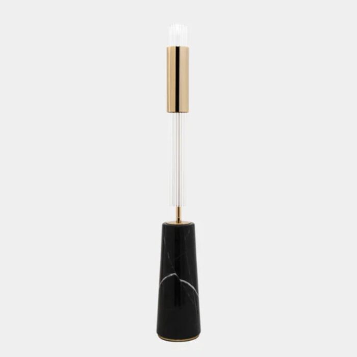 TIFFANY NERO MARQUINA MARBLE TABLE LAMP