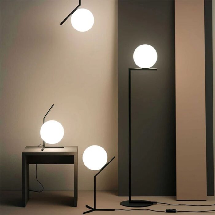 FLOS IC TABLE LIGHT LOW MATTE BLACK