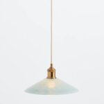 PAINTED LEAF GLASS PENDANT SKY