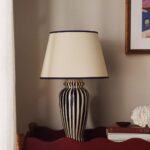 POOKY THE LOTTIE STRIPED CERAMIC TABLE LAMP