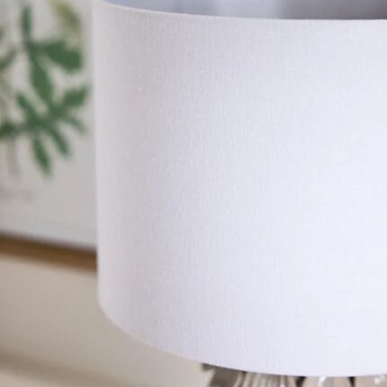 GREY CERAMIC PETAL LAMP