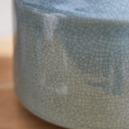 ZENITH BLUE CRACKLED GLAZE LAMP