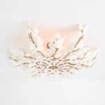BILAL COCONUT FLUSH MOUNT CREAM