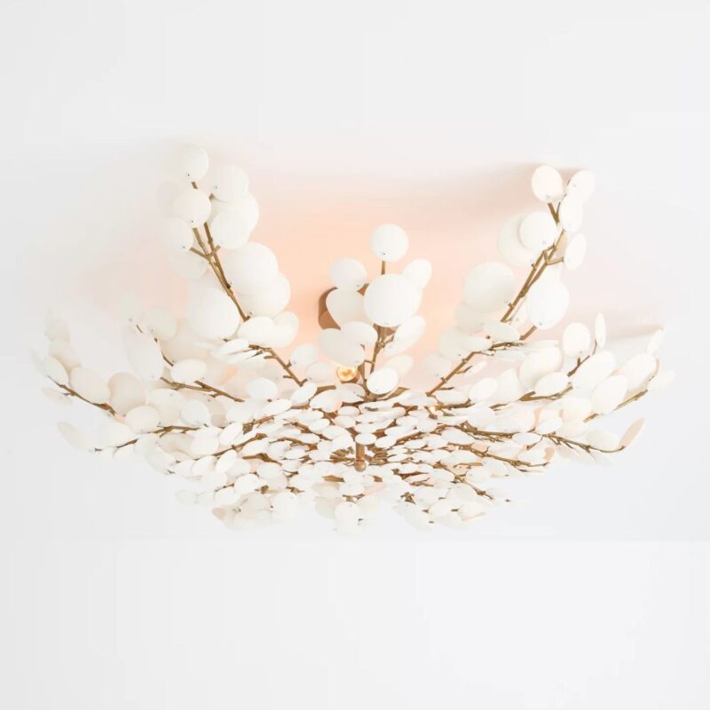 BILAL COCONUT FLUSH MOUNT CREAM