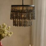 BEADED FLUSH MOUNT CEILING LIGHT