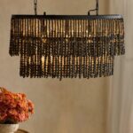 BEADED CHANDELIER LIGHT
